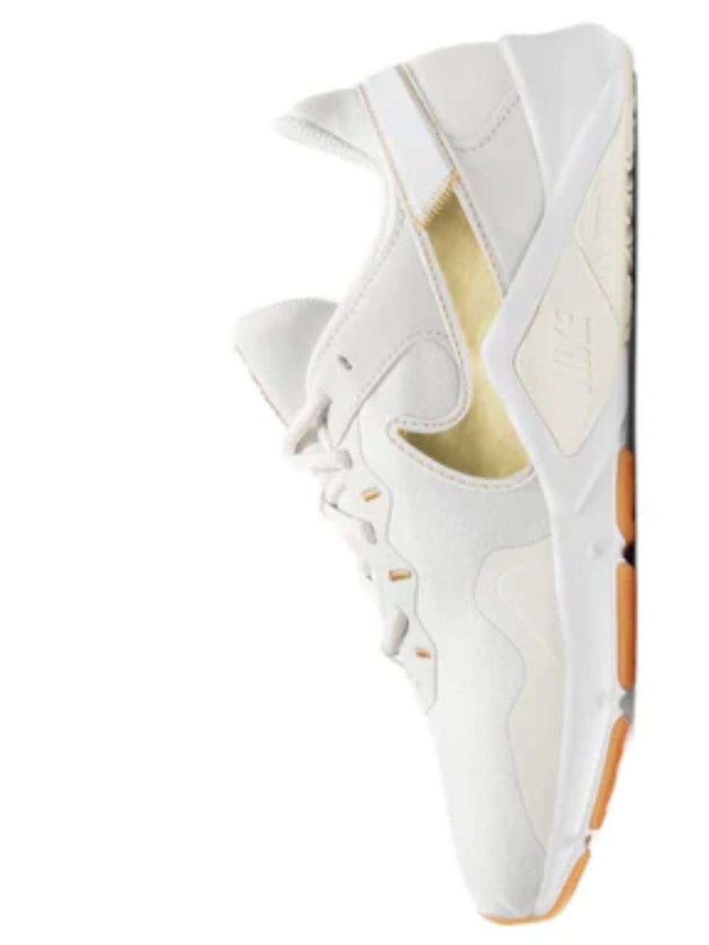 Nike~Legend Essential 2~White with Gold Swoosh~Size 5